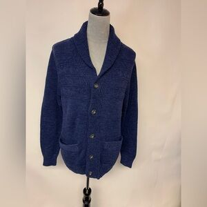 Sonoma Cardigan Sweater Grandpa Core Normcore Multi Knit Shawl Collar Men’s SZ M